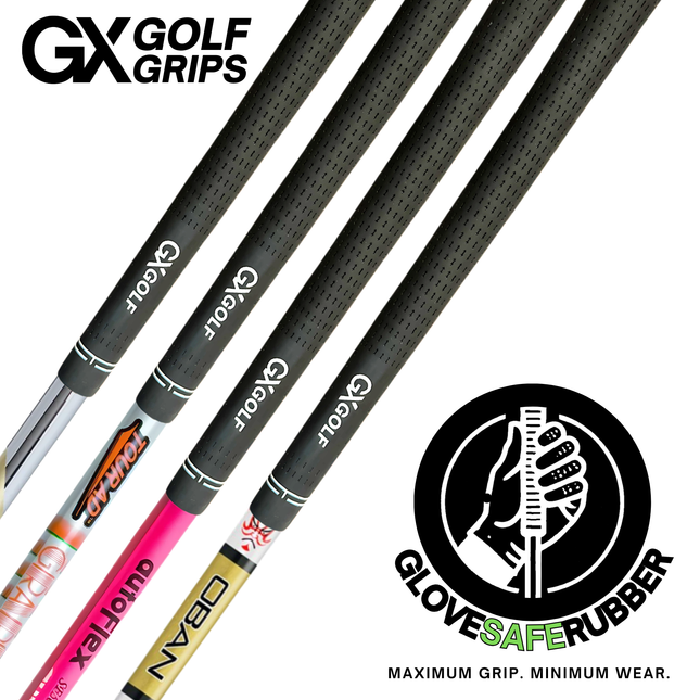 GX Golf Grips - Crafted with GloveSafe Rubber (Full Bag Combo x13 Grips)