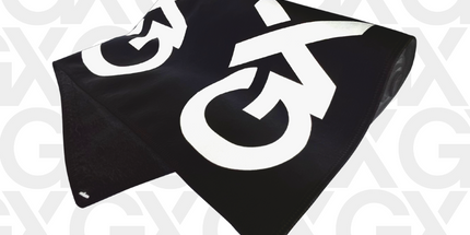 Black GX Large Tour Towel (59cm x 105cm)