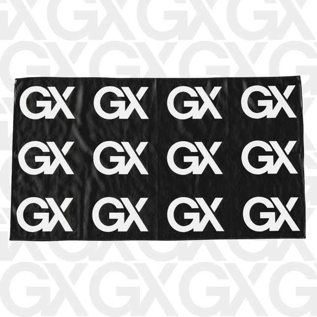 Black GX Large Tour Towel (59cm x 105cm)