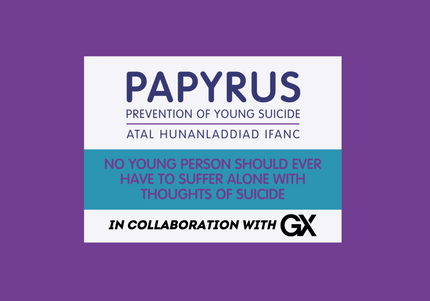 GX x PAPYRUS COLLABORATION - 100% PROFITS DONATED TO PREVENTION OF YOUNG SUICIDE