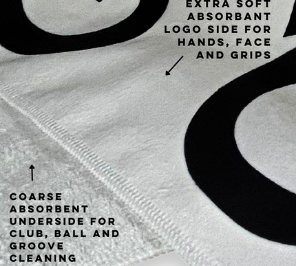 White GX Large Tour Towel (59cm x 105cm)